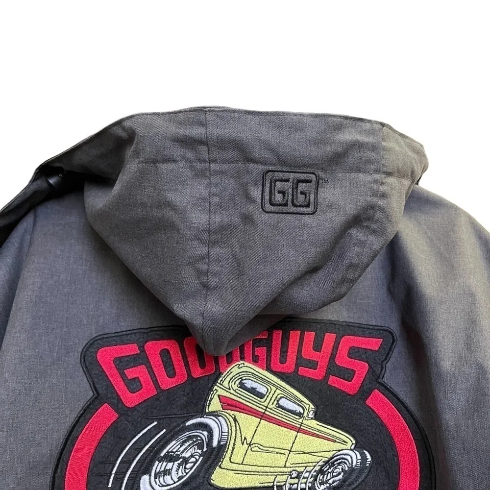 GOODGUYS Black Coat Large Hooded Rod & Custom Car Association